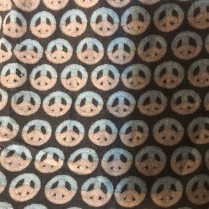 Vintage peace sign tapestry no damage Blue grey black Hindu symbol